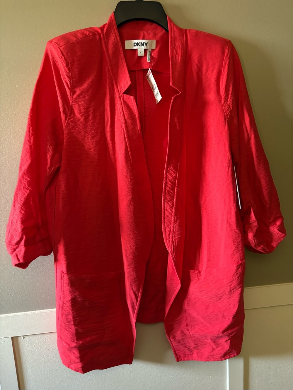 DKNY Women's Open-Front Lightweight Jacket